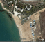 Орловский пляж, снимок со спутника
